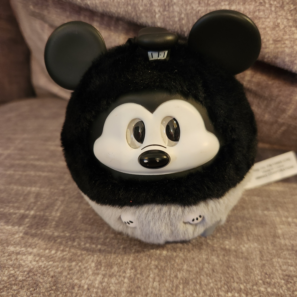 Black and Gray Mickey Mouse Plush Toy Keychain